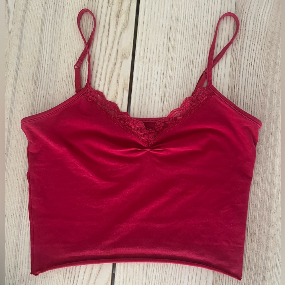 Red Lace Tanktop